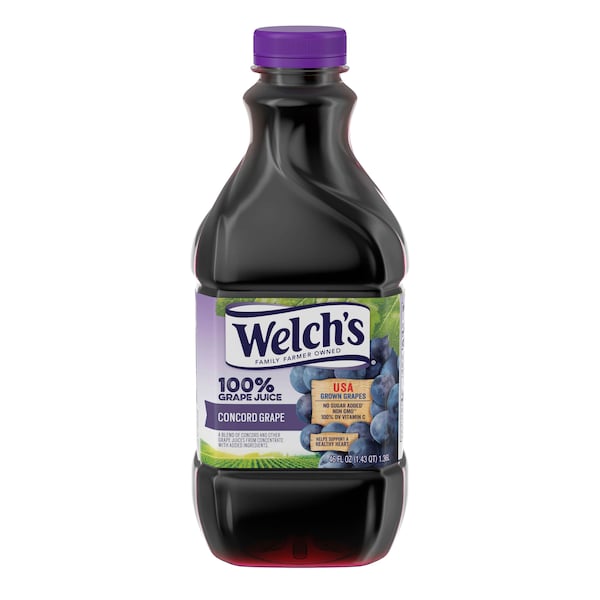 Welchs Welch's 100% Purple Grape Plastic Juice 46 oz. Bottle, PK8 WPD31400 - main